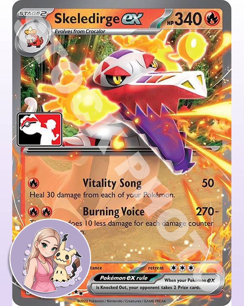 Skeledirge ex #37 - Paldea Evolved