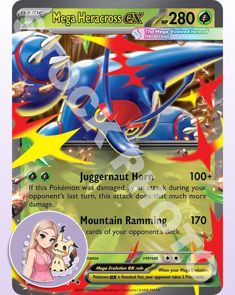 Mega Heracross ex #004 - Phantasmal Flames