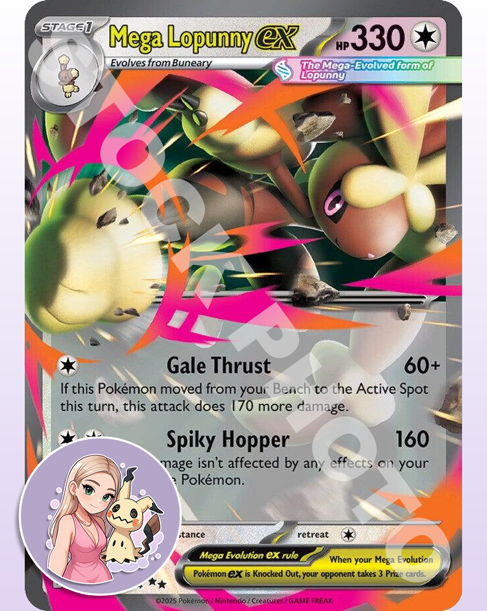 Mega Lopunny ex #084 - Phantasmal Flames