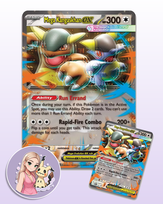Mega Kangaskhan ex (Oversized & Standard ex card)