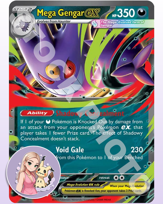 Mega Gengar ex #056 - Phantasmal Flames