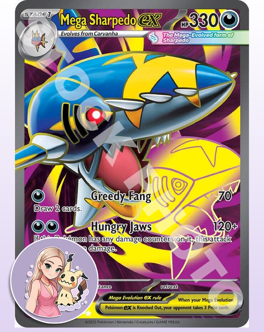 Mega Sharpedo ex - 113/094 - Phantasmal Flames