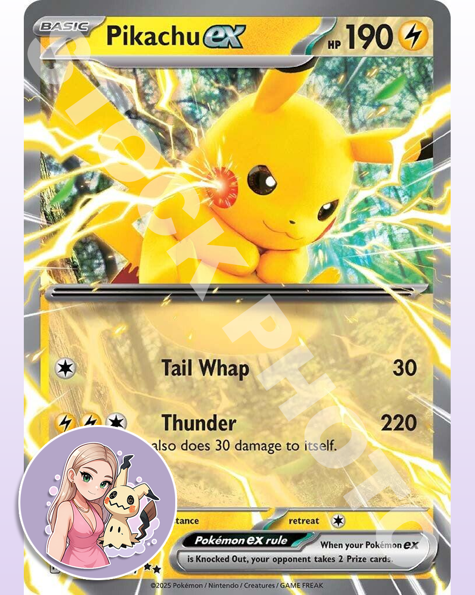 Pikachu ex #028 - Prismatic Evolutions