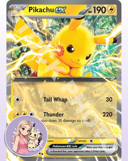 Pikachu ex #028 - Prismatic Evolutions