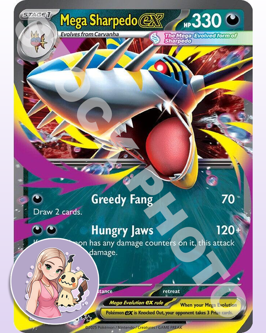 Mega Sharpedo ex #061 - Phantasmal Flames